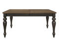 Brown Gray Finish Rectangular Extendable Table Top 18