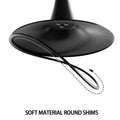 Black Circular Dining Table, 31.5 
