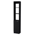 James Black Linen Cabinet With 1 Door - Black 1 5