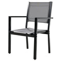 High Quality Steel Outdoor Table And Chair Set, Suitable For Patio, Balcony, Backyard. Gray Seats 6 Steel