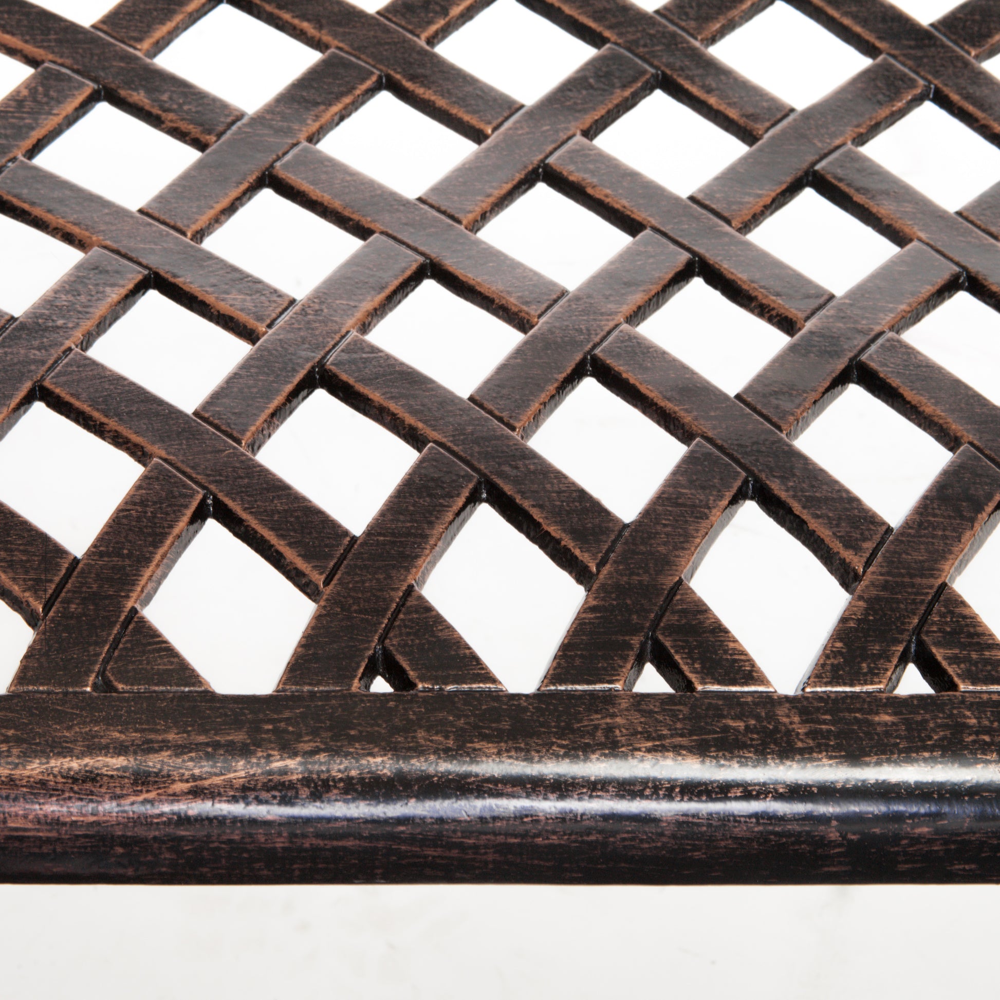 Tahoe Cast Bench Copper Aluminium