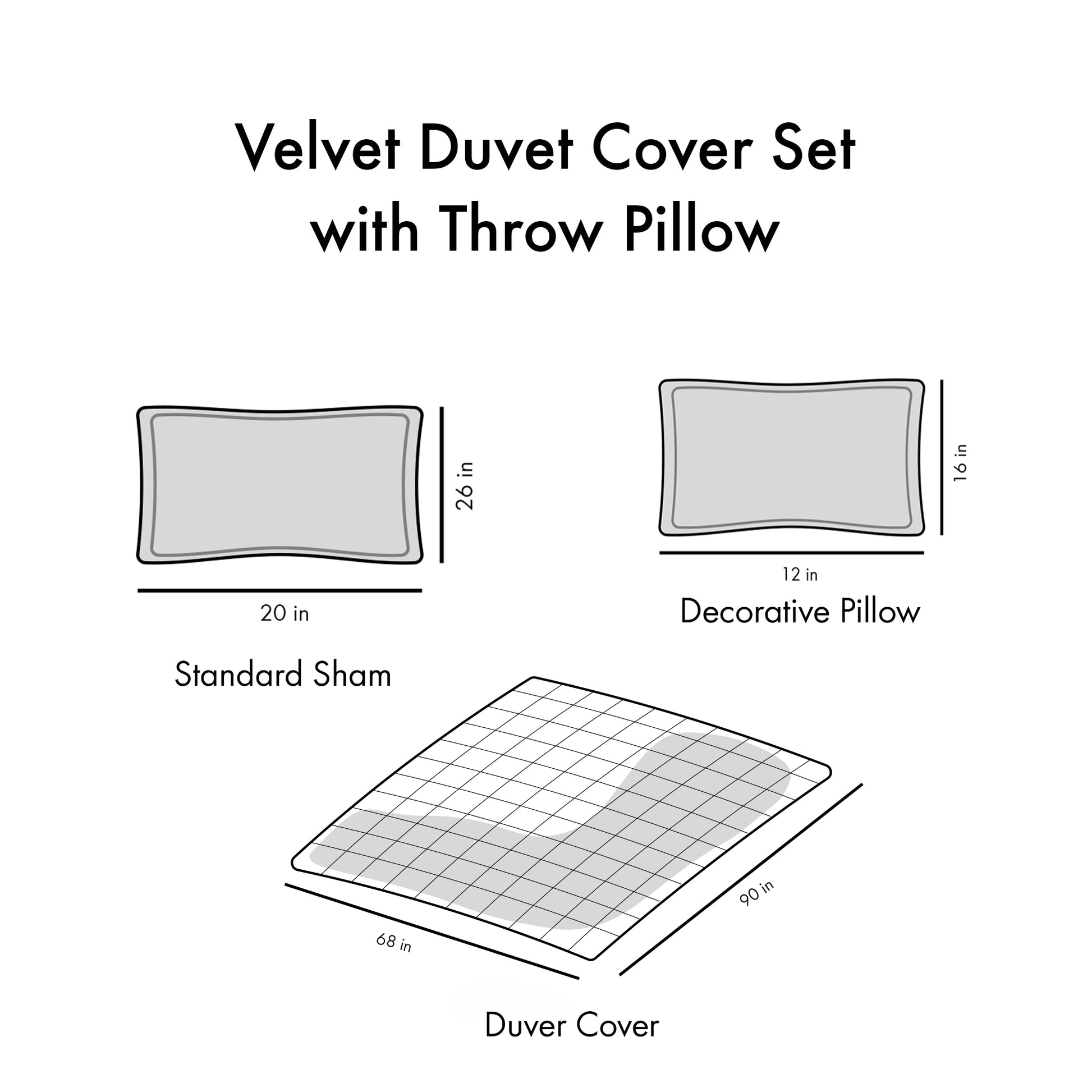 Velvet Duvet Cover Set Twin Blush Polyester