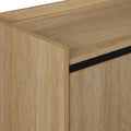 Contemporary Minimalist 2 Door Accent Cabinet Coastal Oak Light Brown Mdf Mdf