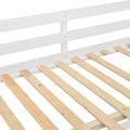 Full Over Full Bunk Bed With 4 Drawers And 3 Shelves White Full White Solid Wood