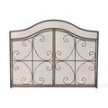 Fire Screen Black Gold Iron