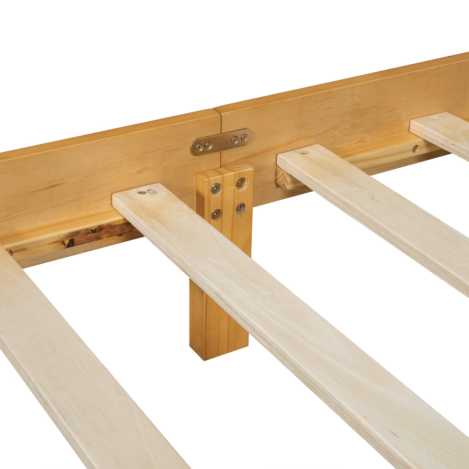 Kids Cookie Shaped Bed Frame For Boys & Girls,Twin Size Platform Bed, Walnut Box Spring Not Required Twin Walnut Wood Bedroom Contemporary,Cute,Modern Bed Frame Wood