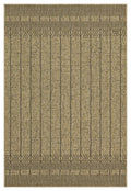 Earth Gc Ntl1008 Jute Black 5 Ft. 3 In. X 7 Ft. 3 In. Indoor Outdoor Area Rug Natural Black Polyester Polypropylene