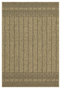 Earth Gc Ntl1008 Jute Black 2 Ft. 7 In. X 7 Ft. 3 In. Indoor Outdoor Area Rug Natural Black Polyester Polypropylene