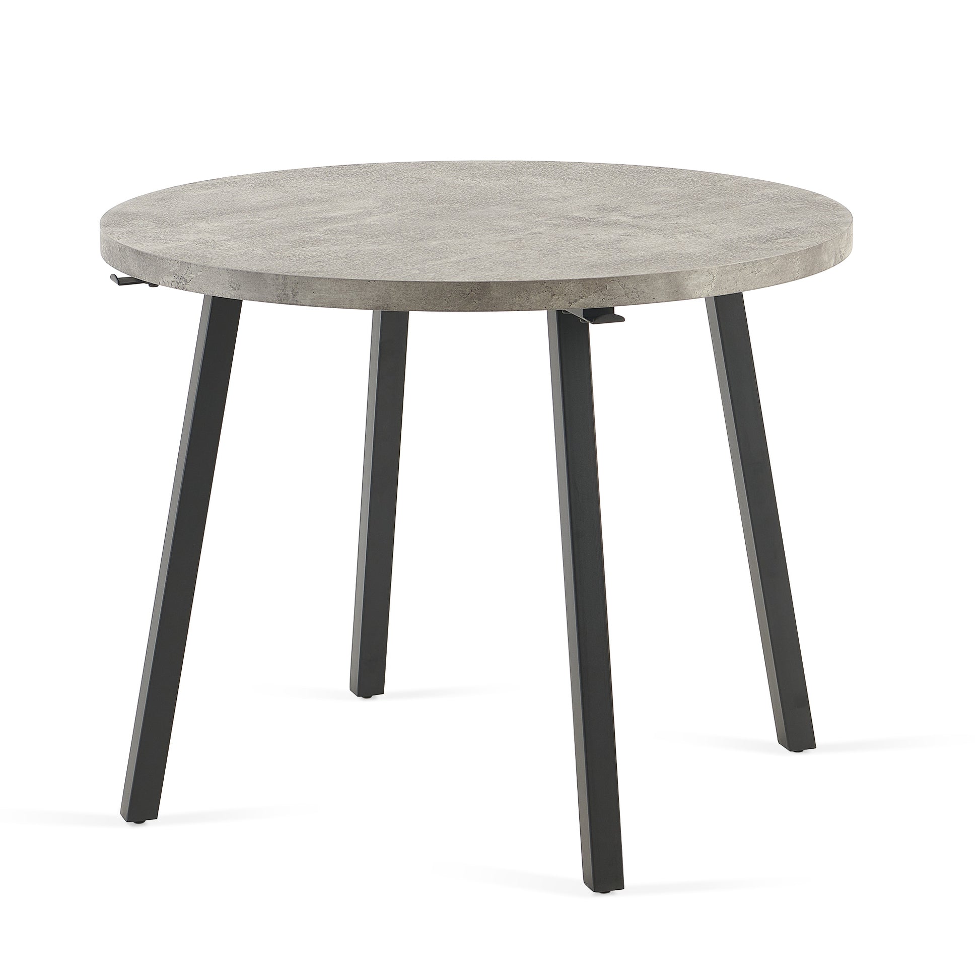 Grey Round Dining Table, Mid Century Modern Round Dining Table,Dinning Table For Kitchen Stone Gray Seats 4 Gray Kitchen & Dining Tables Round Mdf