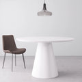 Modern White High Gloss Round Dining Table Gloss White Desk And Hutch Dining Room Minimalist,Modern Freestanding Round Kitchen & Dining Tables Glossy Round Mdf Pedestal