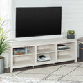 Modern Transitional 3 Shelf Open Storage 70