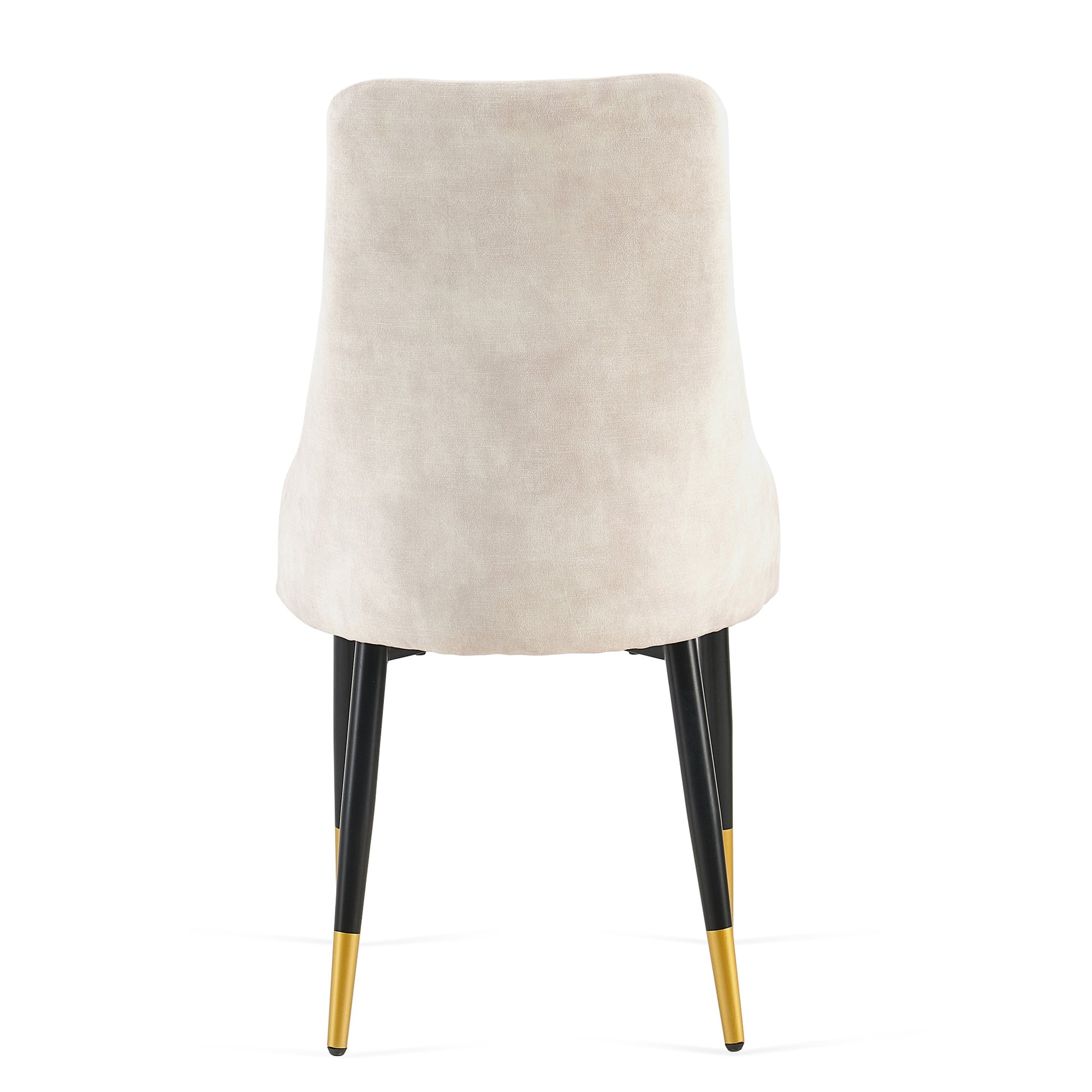 Beige Dining Chairs Set Of 4 Living Room Chair Modern Kitchen Armless Side Chair Metal Plaid Beige Dining Room Powder Coated Foam Dry Clean Modern Dining Chairs Solid Back Foam Velvet