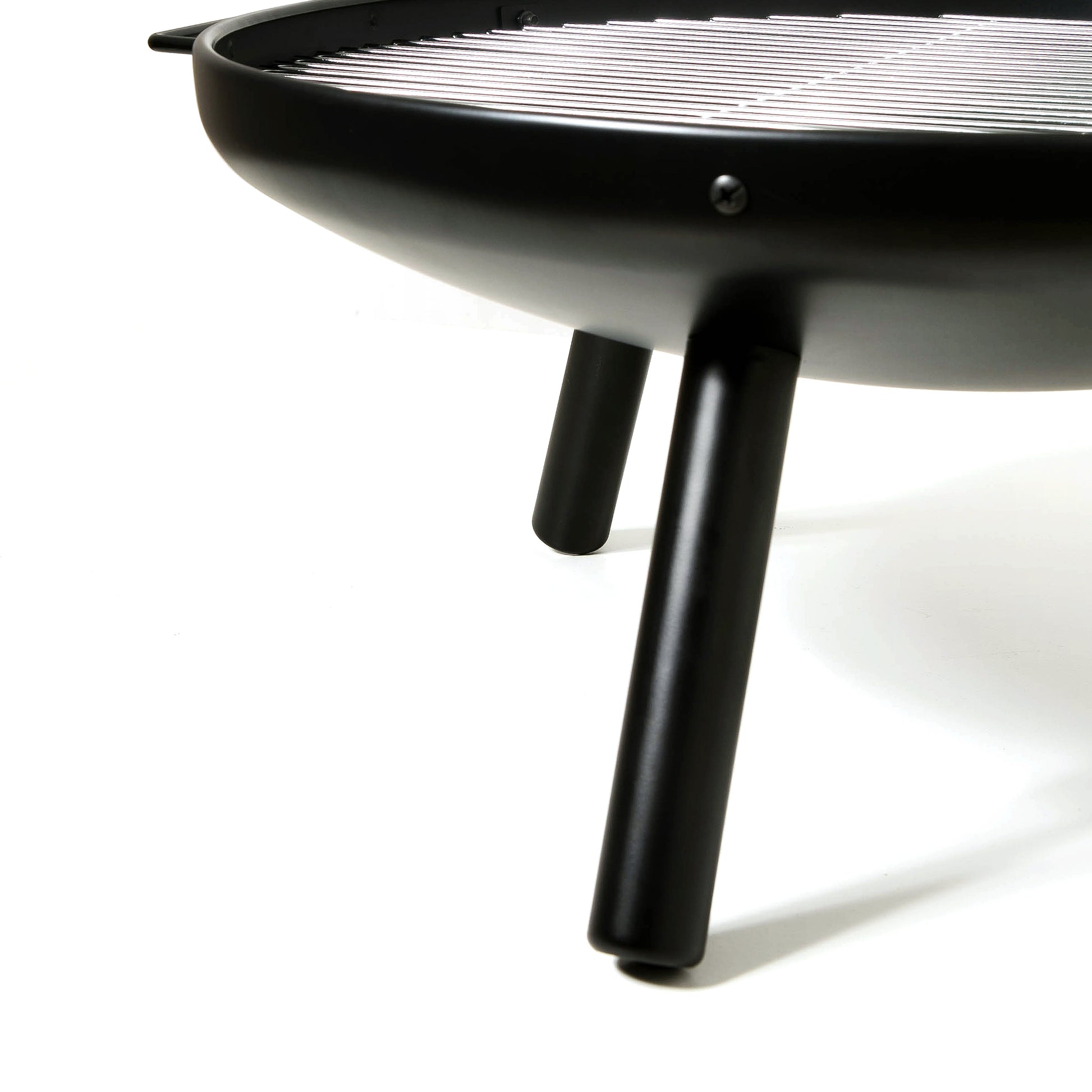 23 Inch Outdoor Fire Pit, Durable Wood Burning Fireplace Bowl With Grill Rack For Patio Garden, Backyard, Porchcamping, Bbq, Picnic Bonfire Black Garden & Outdoor Steel