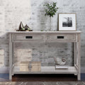 Whitewashed Wood 2 Drawer 1 Shelf Console And Entry Table Natural Whitewash Primary Living Space Fir Mdf