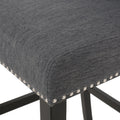 Vienna Contemporary Fabric Tufted Wingback 31 Inch charcoal-fabric