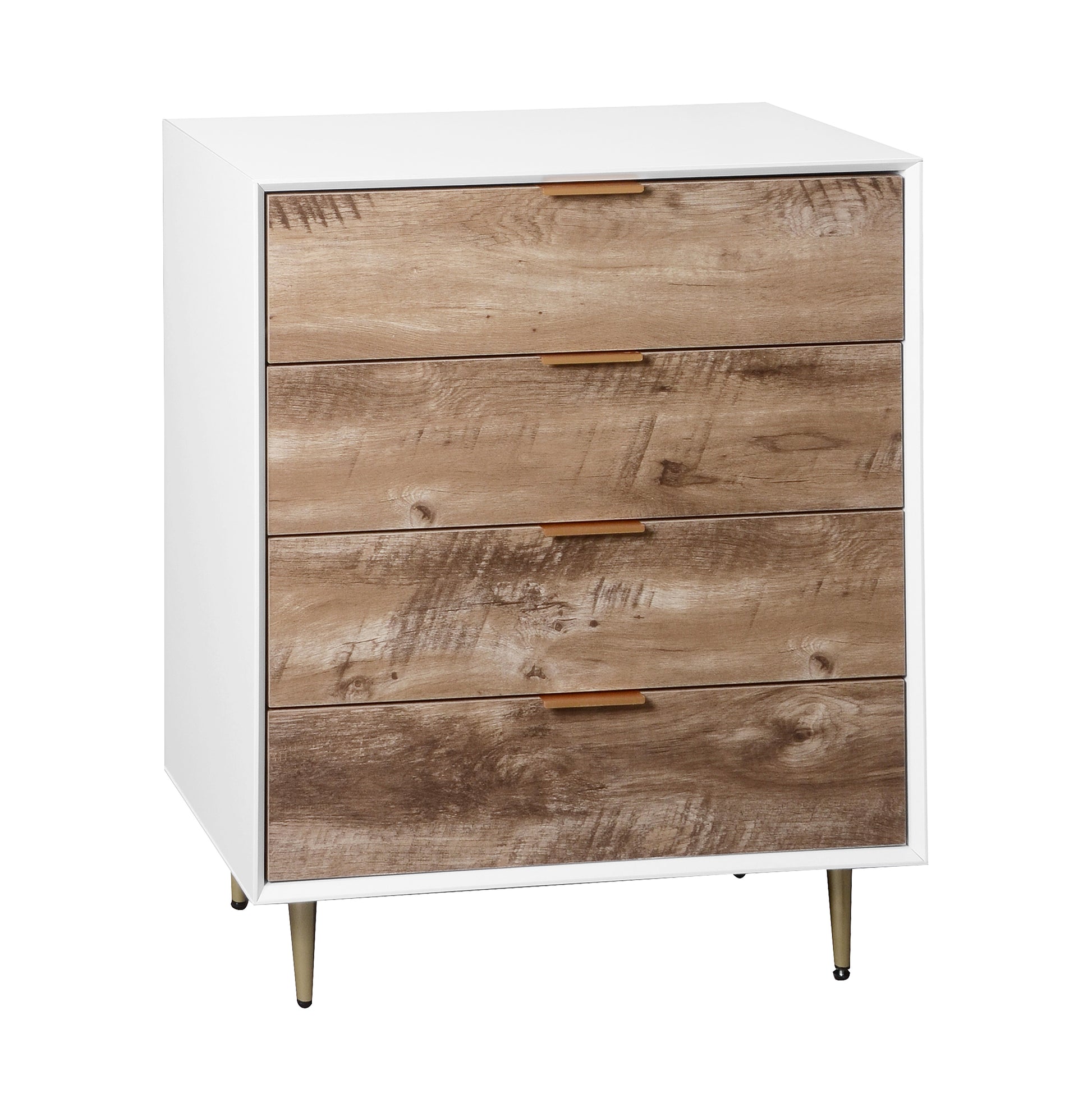 Wooden Tall 4 Drawer Dresser,Chest Of Drawers