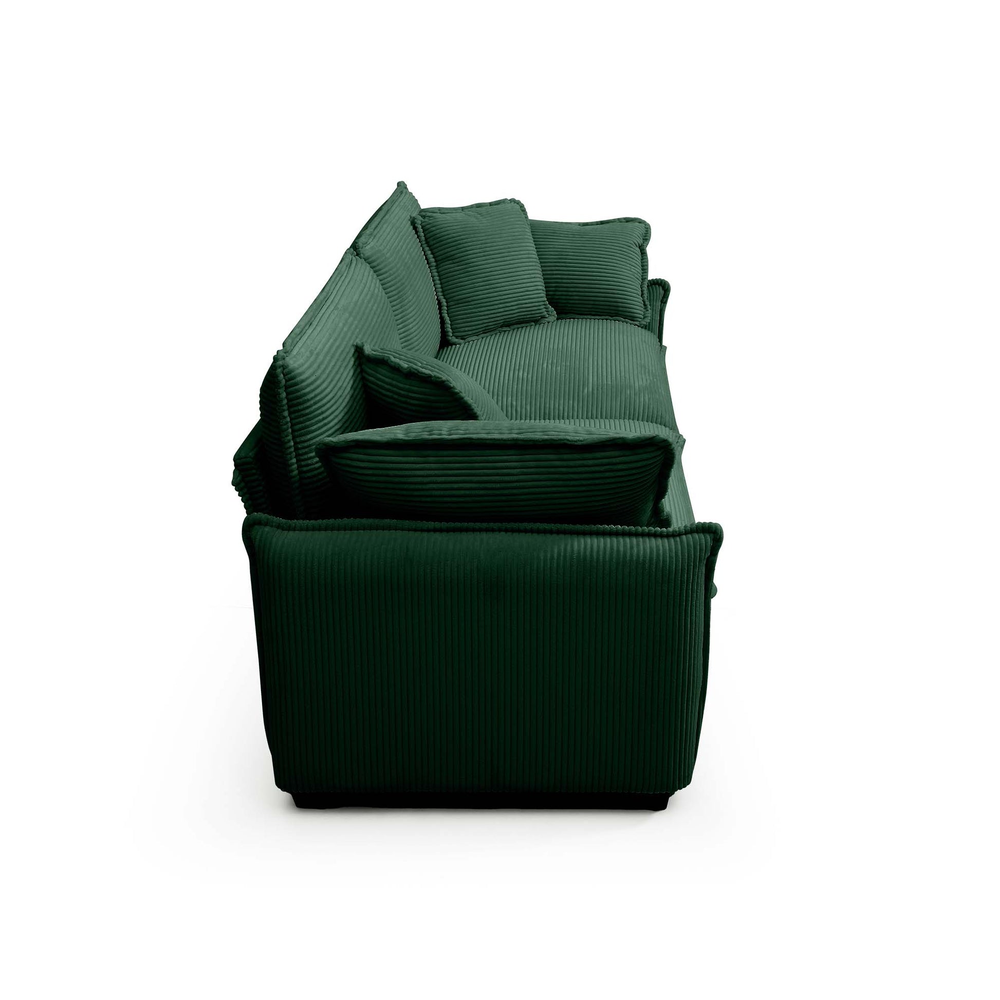 Luxurious And Sophisticated Sofa Set With Soft Cushions And Pillows, Sofa Set For Living Rooms And Clubs As Well As Home Theaters, Consisting Of Two Single Sofas And A 2 Seaters Sofas Ingreen Corduro Green Corduroy 4 Seat