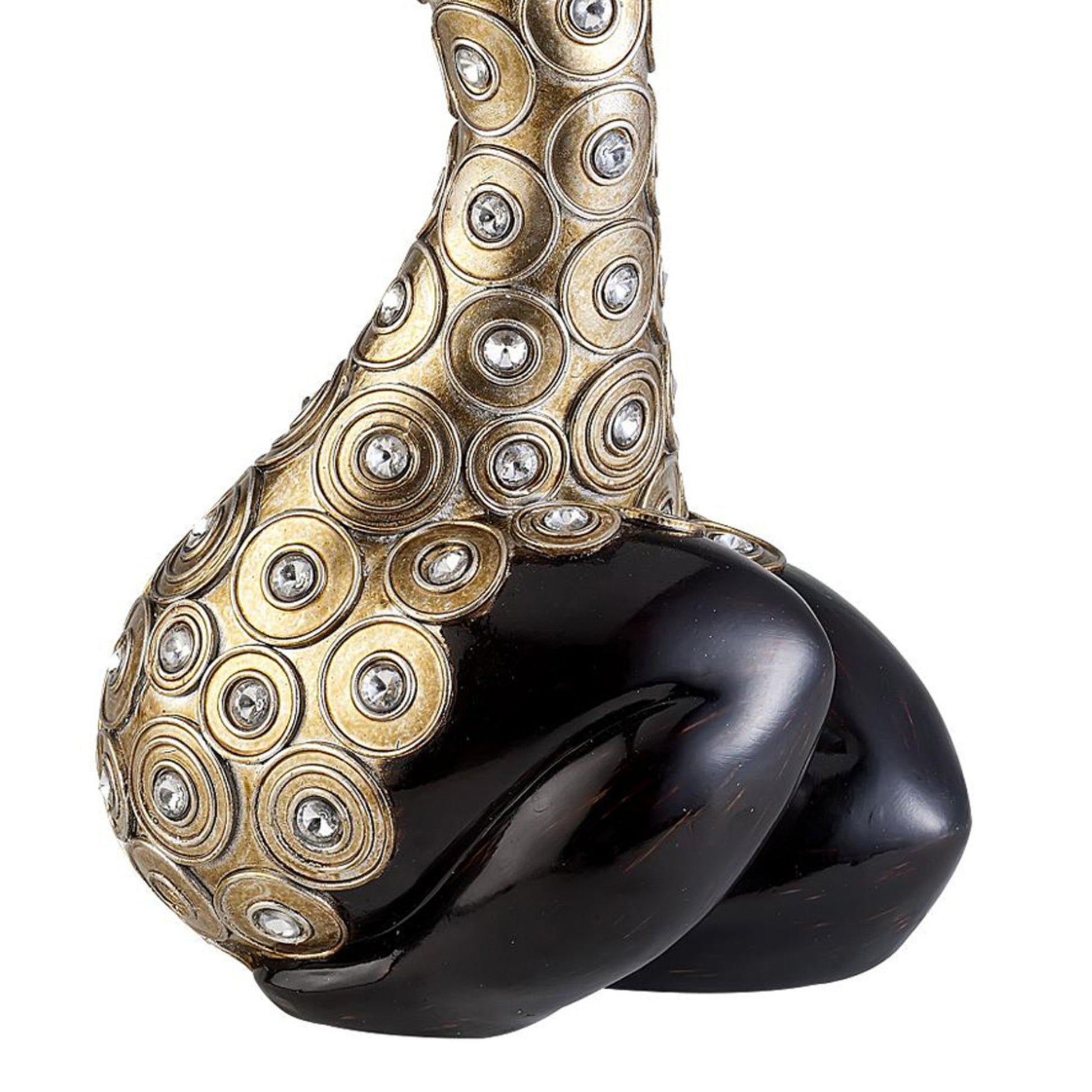 14.25" Tall Polyresin Decorative Sitting Woman Statue" Twilight" Multicolor Polyresin