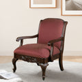 Santiago Magenta Arm Chair Red Foam Wood Fabric