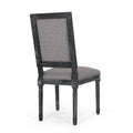 Dining Chair Grey Fabric