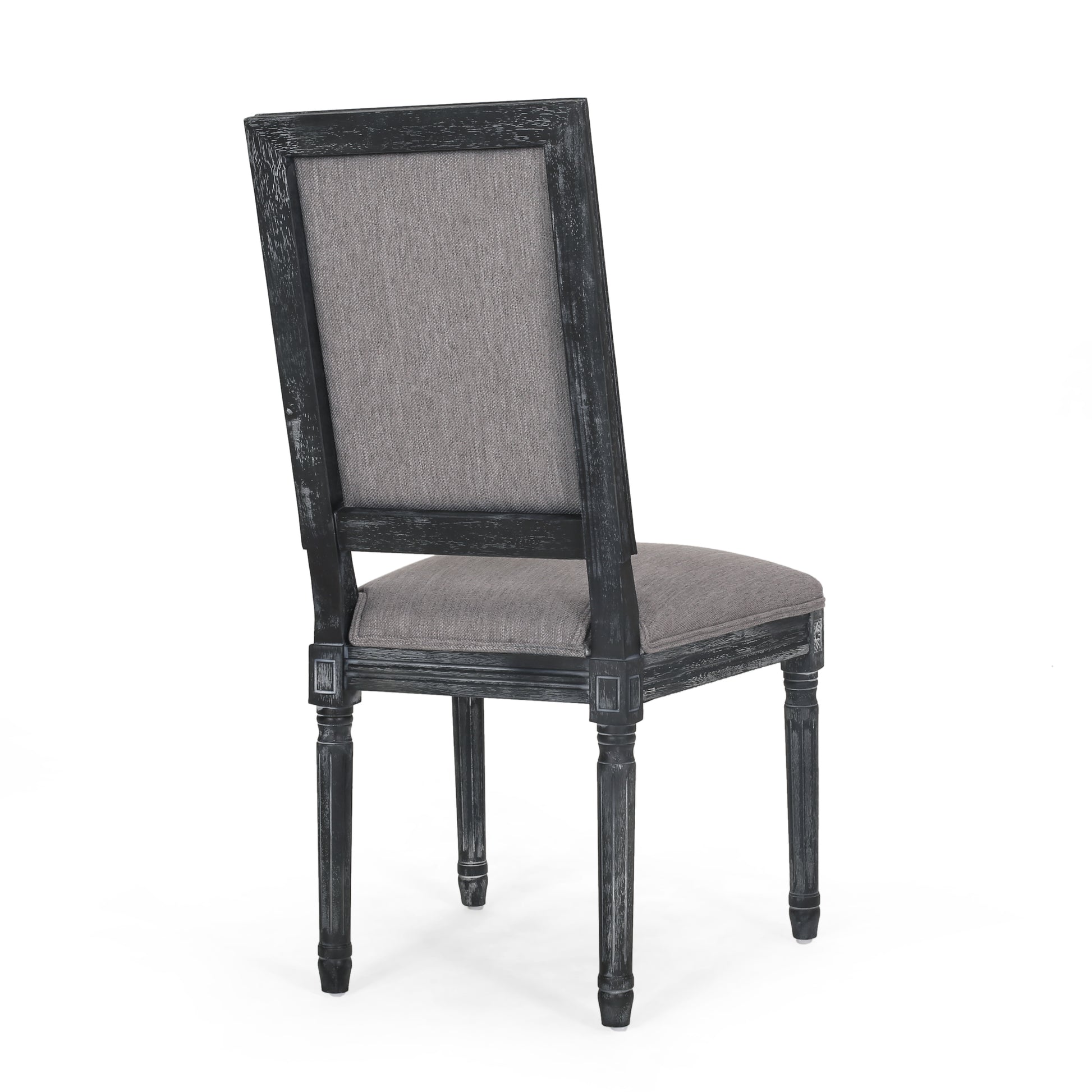 Dining Chair Grey Fabric