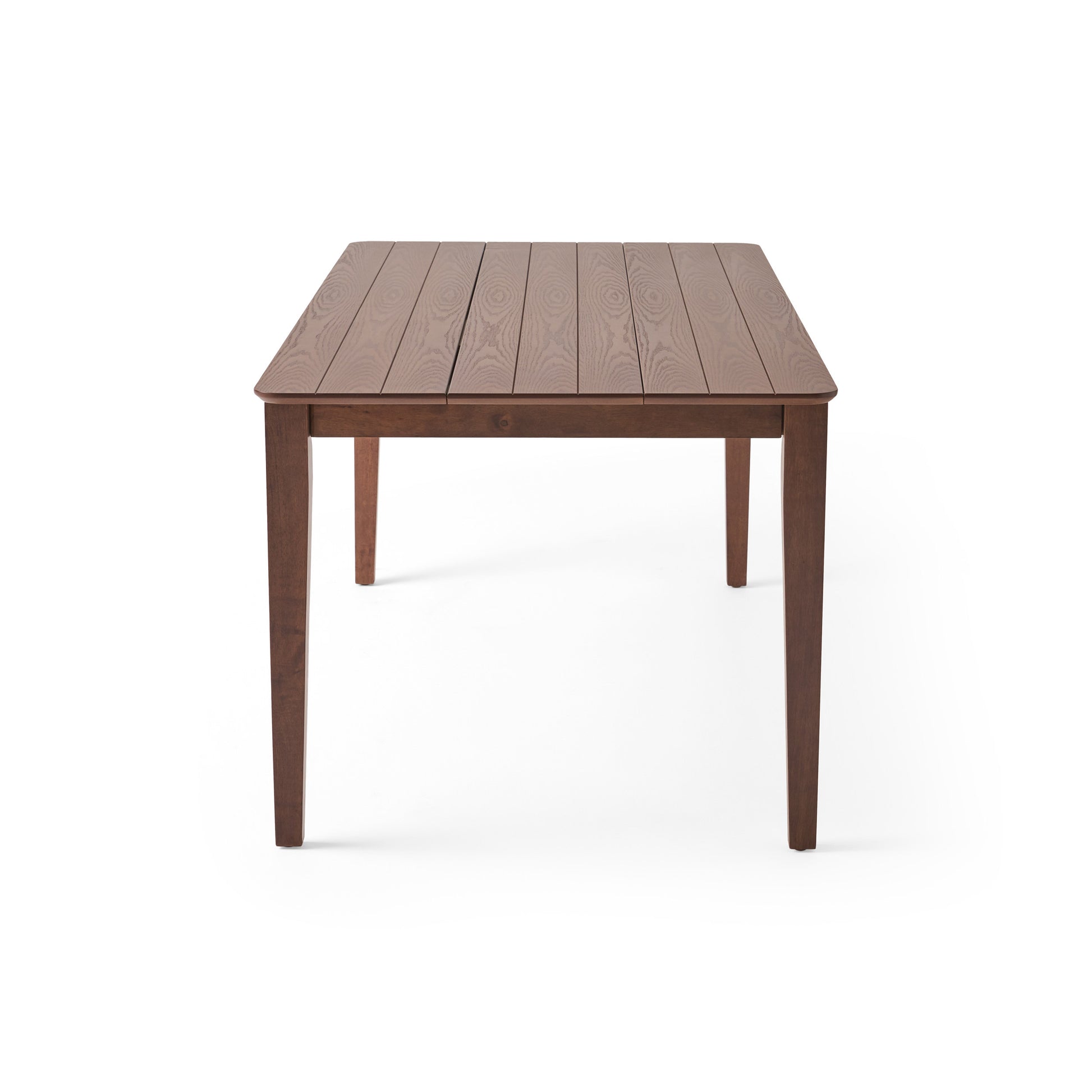 Dining Table With Square Leg Walnut Solid Wood Mdf