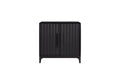 Peppercorn Bar Cabinet Black Solid Wood Mdf