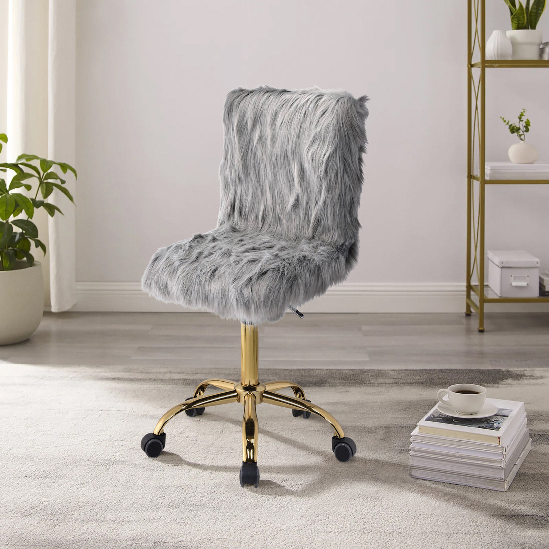 Grey And Gold Swivel Office Chair Solid Grey Gold Office Rectangular Office Chairs Solid Back Swivel Fabric Metal