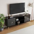 Modern High Gloss Black Tv Stand For Tv'S Up To 75