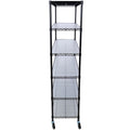 6 Tier 6000Lbs Capacity Nsf Metal Shelf Wire Shelving Unit, Heavy Duty Adjustable Storage Rack With Wheels & Shelf Liners For Commercial Grade Utility Steel Storage Rack, Black 82