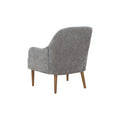 Chenille Armchair, Modern Style Accent Chair With Wood Legs, Comfy Design For Living Room, Bedroom, Office, Gray Gray Foam Wood Fabric