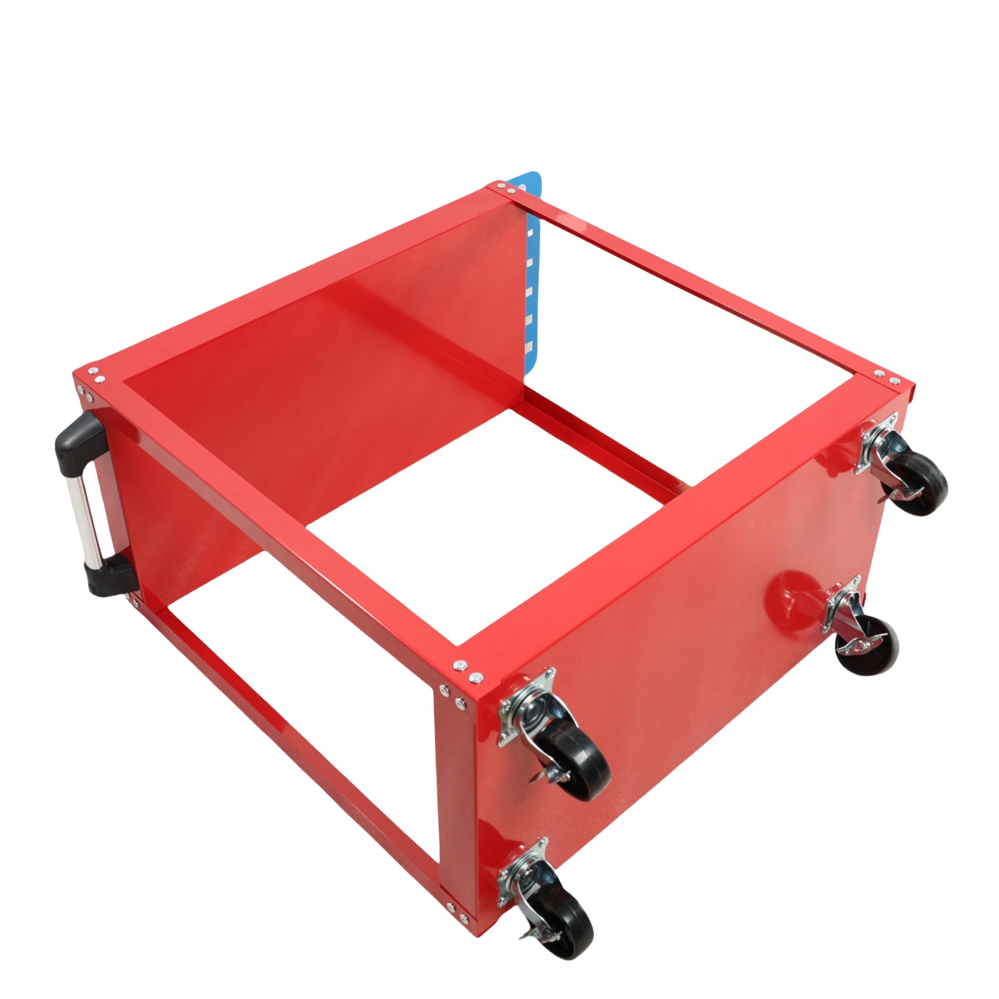 Tool Cart On Wheels, Heavy Duty Steel Utility Cart W Lockable Wheels, 400 Lbs Capacity Industrial Service Cart For Garage, Warehouse, Workshop Two Layer Bright Red Red Abs Steel Q235