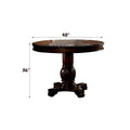 Chateau De Ville Counter Height Table, Espresso 64082A Espresso Solid Wood Mdf Resin