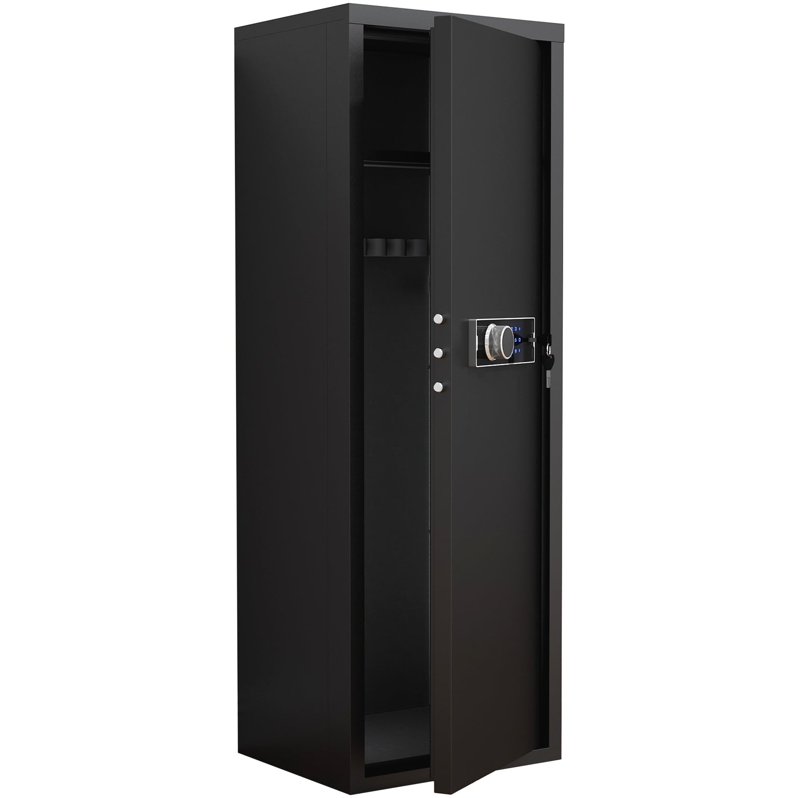 Heavey Duty,Large Size 5 8 Gun,Black Cabinet With Electronic Password Keypad Lock,Unassembled Metal Rifle Security Cabinet Safe Locker Black Steel