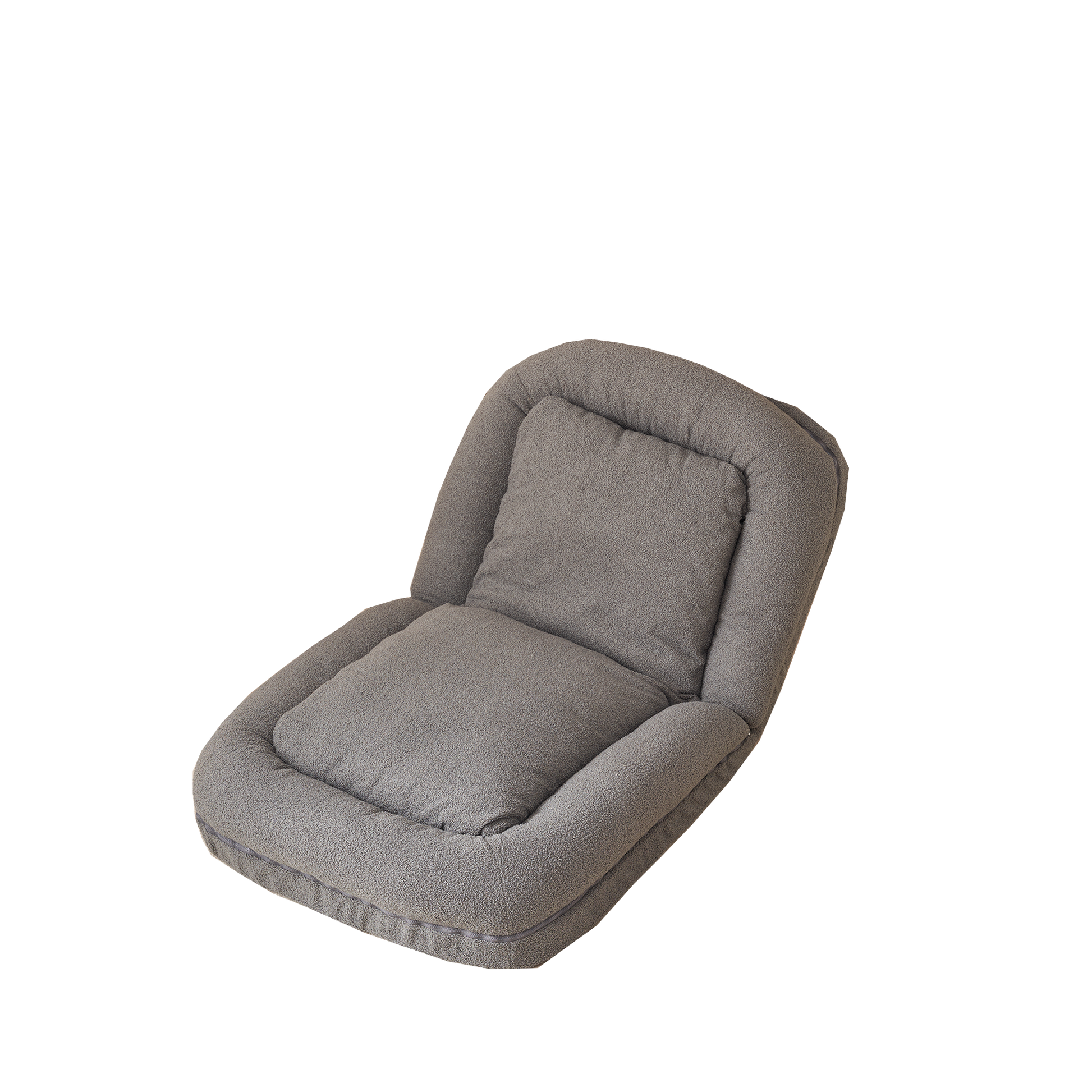 Triple Fold Down Sofa Bed,Gy Grey Metal Cotton Metal