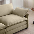 Luxurious And Sophisticated Sofa Set With Soft Cushions And Pillows, Sofa Set For Living Rooms And Clubs As Well As Home Theaters, Consisting Of Two Single Sofas And A 2 Seaters Sofas In Tan Corduroy Tan Corduroy 4 Seat
