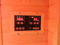 1 To 2 Person Hemlock Wood Low Emf Far Infrared Sauna For Home With Led Control Panel And Tempered Glass Door Natural Wood Wood Metal