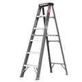 6 Fibreglass Step Ladder Series 250Lbs Grey Fiberglass