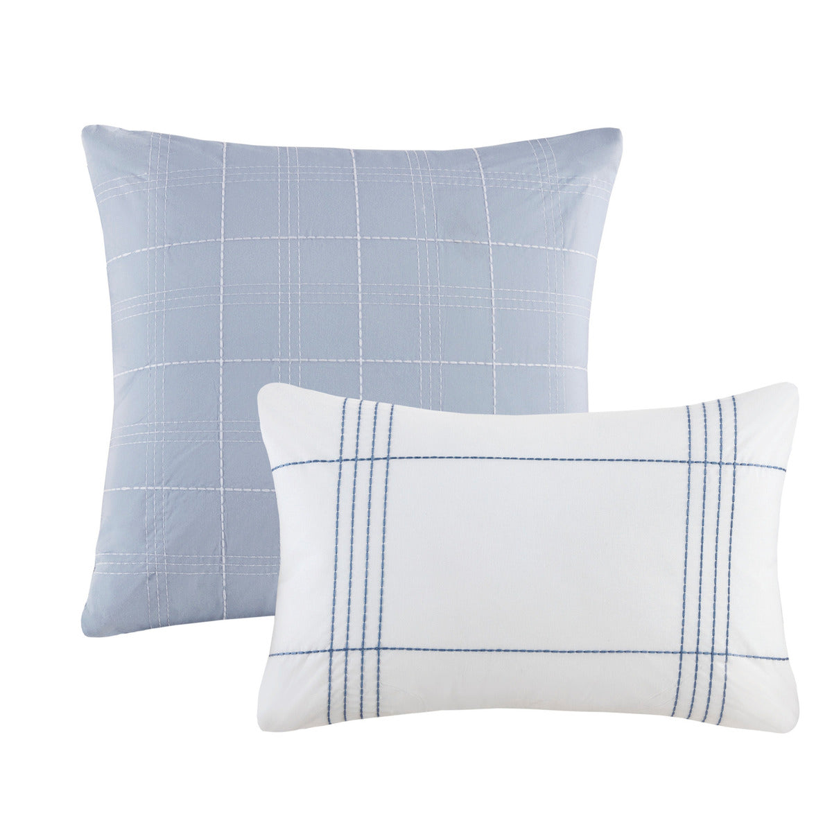 6 Piece Cotton Jacquard Oversized Comforter Set King Multicolor Polyester