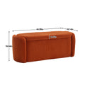 Coolmore Storage Ottoman,Bedroom End Bench,Upholstered Fabric Storage Ottoman With Safety Hinge, Entryway Padded Footstool, Ottoman Bench For Living Room & Bedroom Orange Orange Primary Living Space Foam Corduroy