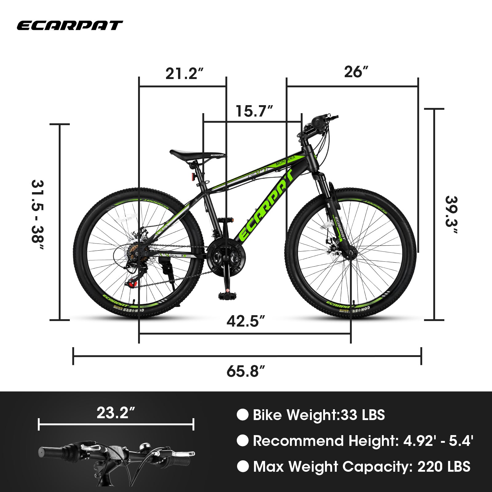 Height fashion for 24 inch bike