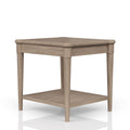 Sand Finished End Table With Storage Drawer Sand Solid Wood Mdf