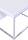 Lucia End Table White White Iron