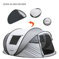 4 6 Persons White Gray Pop Up Boat Tent White Gray Polyethylene