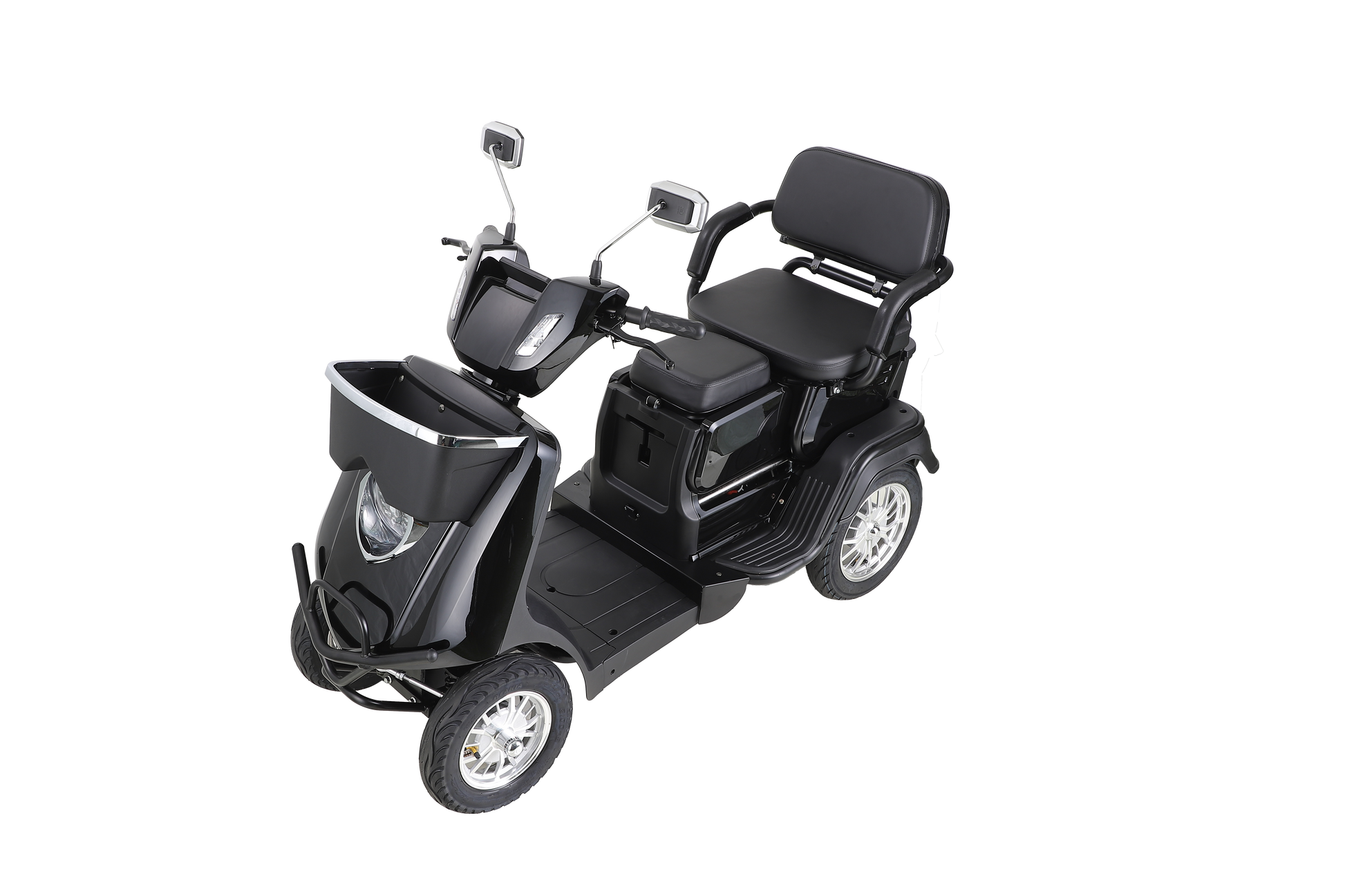 Heavy Duty 4 Wheel Mobility Scooters For Seniors & Adults 500Lbs Capacity Black Abs Pc