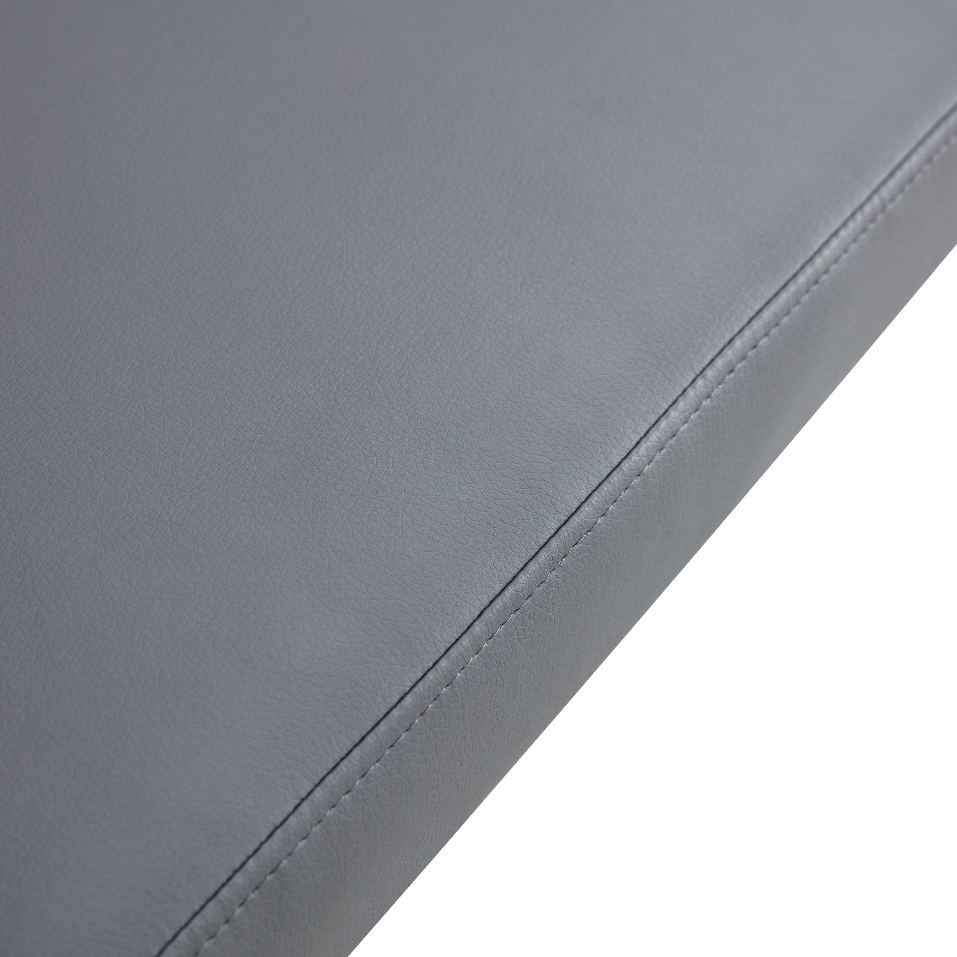 Dining Table Set For 4 6, 5 Piece Dining Table Set, Faux Wood Table Top And Modern Design Mdf Base With 4 Pu Leather Ergonomic Dining Chairs Metal Grey Modern Mdf Metal