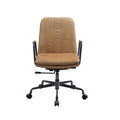 Rum Office Chair With Swivel Solid Brown Office Office Chairs Solid Back Swivel Genuine Leather