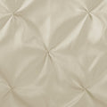 Tufted Semi Sheer Shower Curtain Beige Cotton