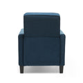 Navy Blue Fabric Push Back Chair For Elegant Home D Cor Navy Blue Fabric