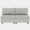 Modular Sectional Sofa, Convertible Sofa Seat With Storage, Sleeper Sectional Sofa Set, Fabric Flexible Modular Combinations For Living Room Grey Fabric 8 Seat